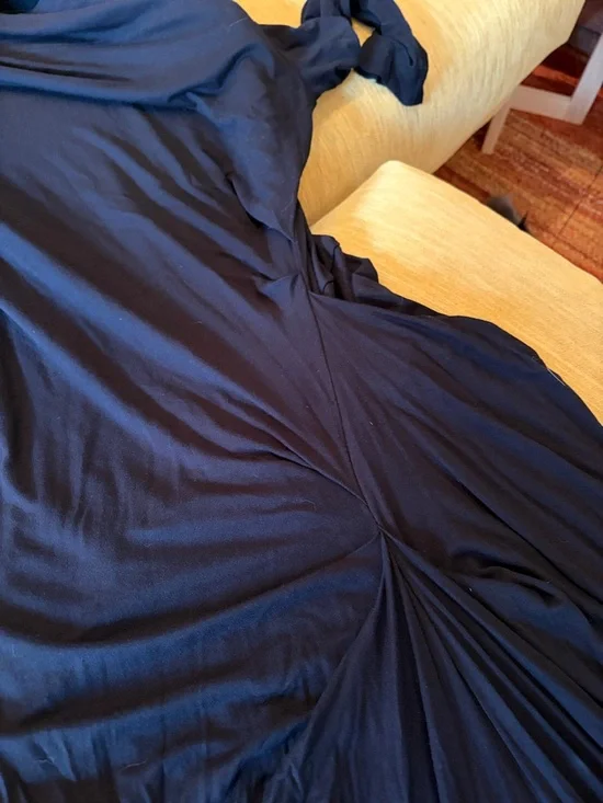 Vivienne Westwood anglomania stretch black jersey bias floor length dress - Picture 3 of 5